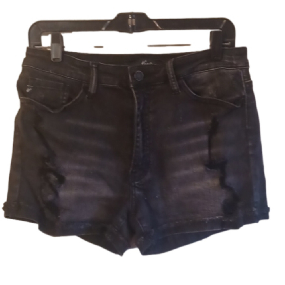 Kancan black distressed jean shorts.  Size 11. Great used condition,  no flaws.